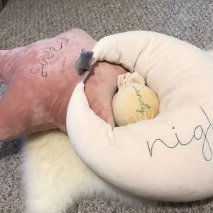 Sold 3piece set candy moon and stars plushies